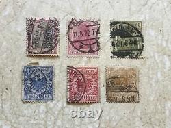 SILVER 1896 1 Mark type 2 Stamps 6 germany 1899 Lot