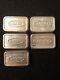Silver 5 1 Troy Ounce A Mark Loaf Bars 1981 Some Toning Super Rare Bars Lot 13