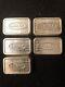 Silver 5 1 Troy Ounce A Mark Loaf Bars 1981 Some Toning Super Rare Bars Lot 16