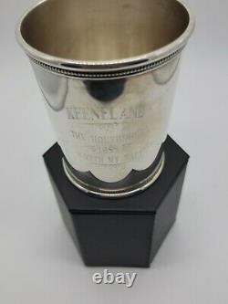 Sterling Silver Mark Scearce Mint Julep Cup Ronald Regan First Term Keeneland