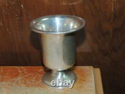 Sterling Silver Mint Julep cup 3 footed marked diamond s trophy shape