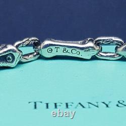 Tiffany & Co. Sterling Silver Vintage Bamboo Bracelet Mint Uk Assay Marked
