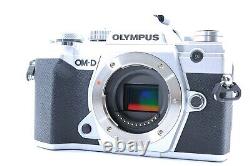 Top Mint OLYMPUS OM-D E-M5 Mark III Body Silver Shutter Count 924 From Japan