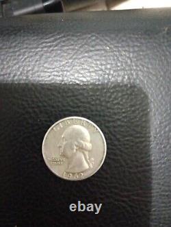 U. S. Coins Antique Silver Quarter 1962 No Mint Mark
