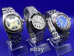 Vintage Mechanical Wristwatches Vostok Amphibia 3 pieces in the lot. Served