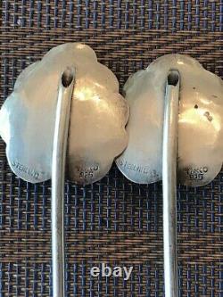 Vintage STERLING SILVER SIPPER MINT JULEP STRAW SPOONS MARKED MEXICO. 925