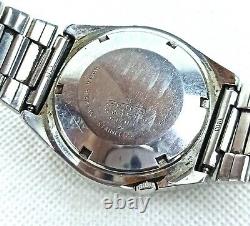 Vintage Seiko 5 Watch Automatic White 6309-8500 Men 38 MM Rare Mint Condition