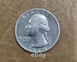 Washington Quarter 1974 No Mint Mark Nice. 25 cent, US coin
